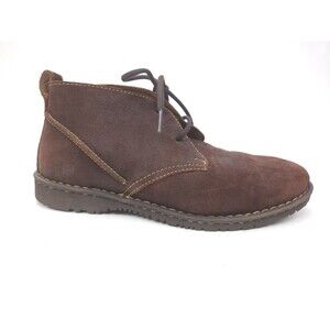 MEN'S Sz 9.5  Born Genuine Suede McNeil Collection Lace-Up Chukka  Dark Brown